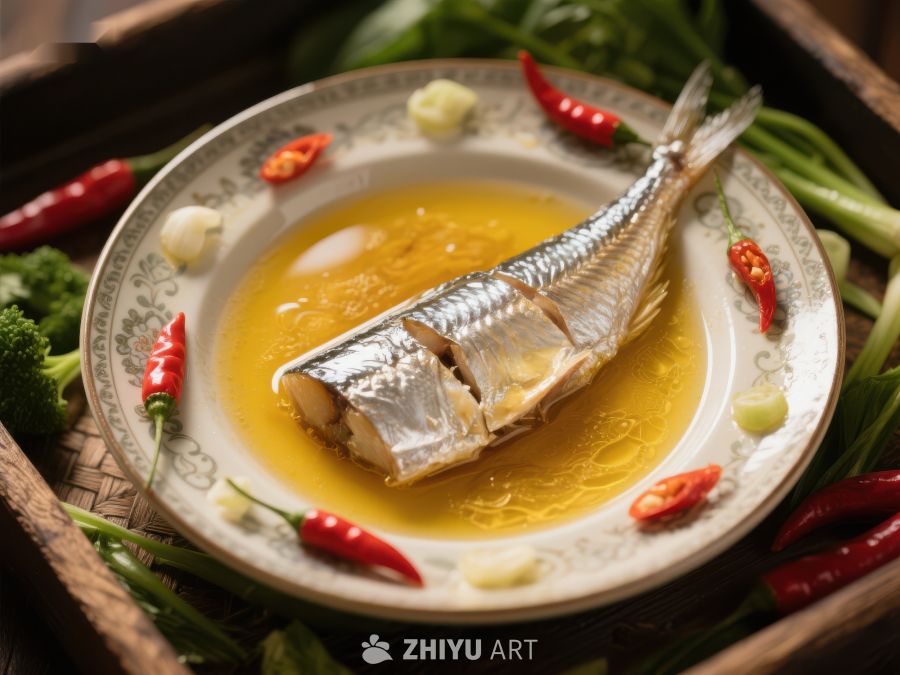 清蒸鱼配辣椒汤 749