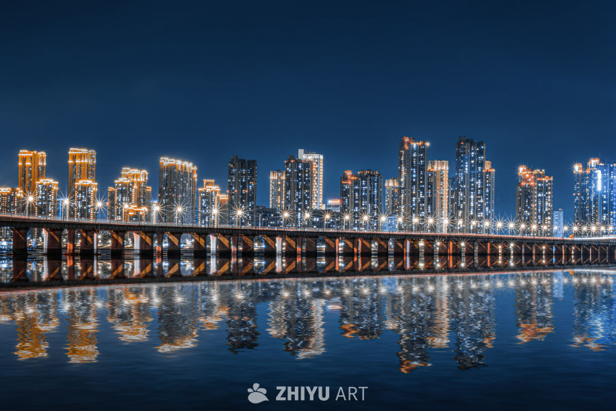 长堤夜景