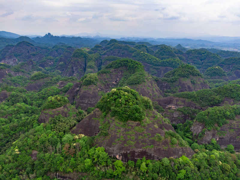 福建泰宁5A景区九龙潭上清溪航拍摄影图 