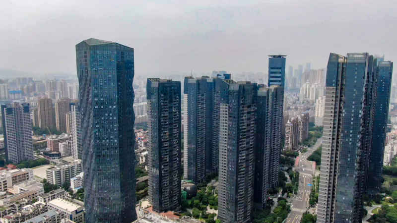 福建福州城市风光航拍摄影图