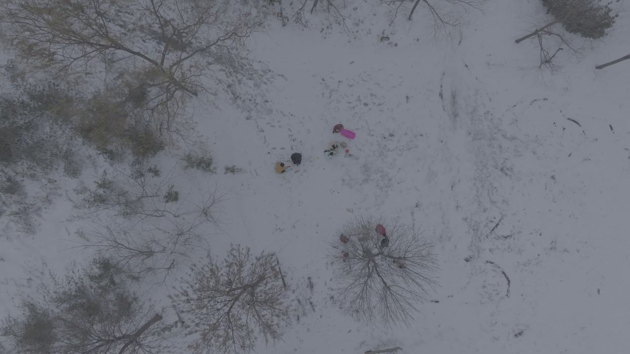 雪中漫步