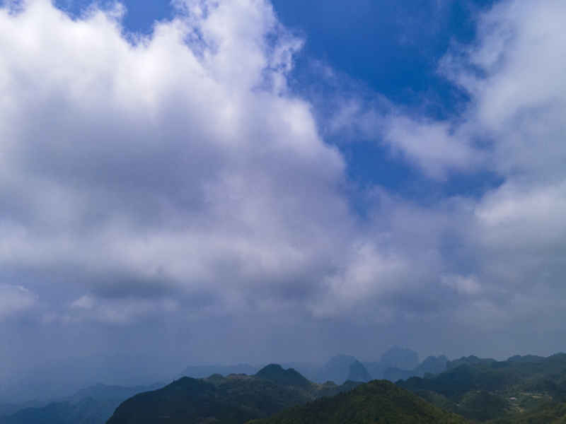 湖南张家界高山山川地貌 