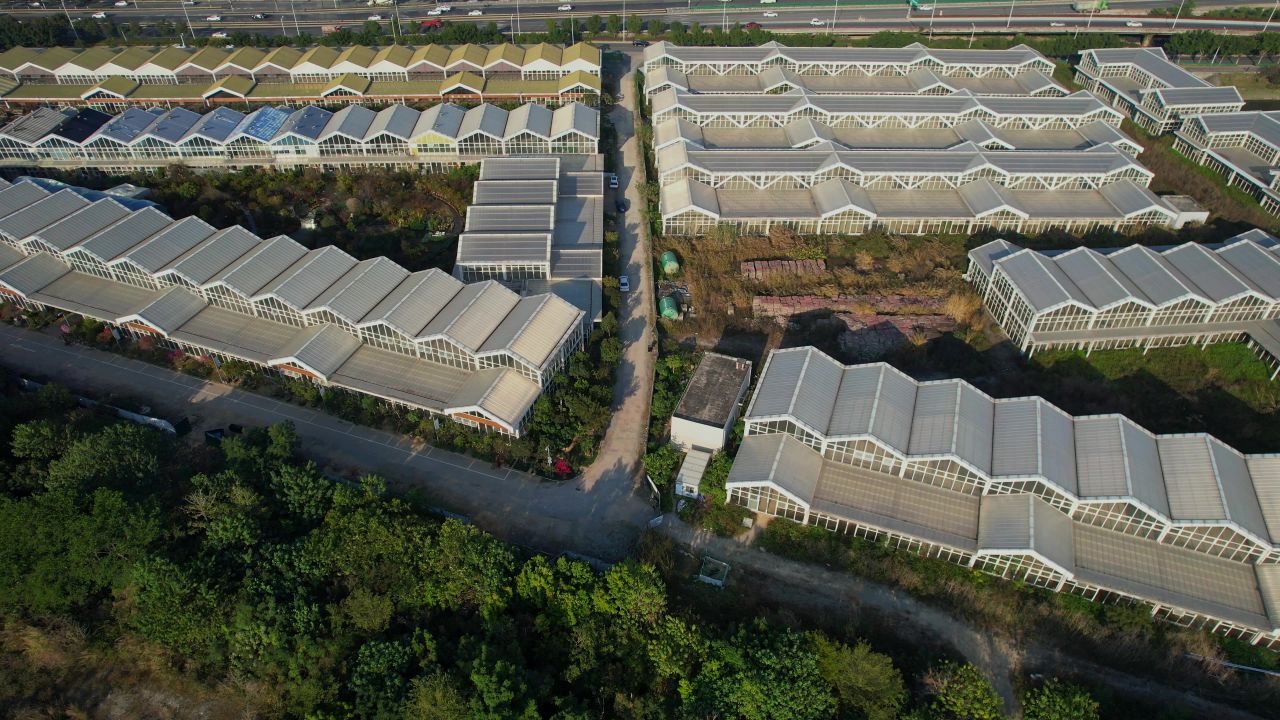 航拍福州花卉产业园景观 6