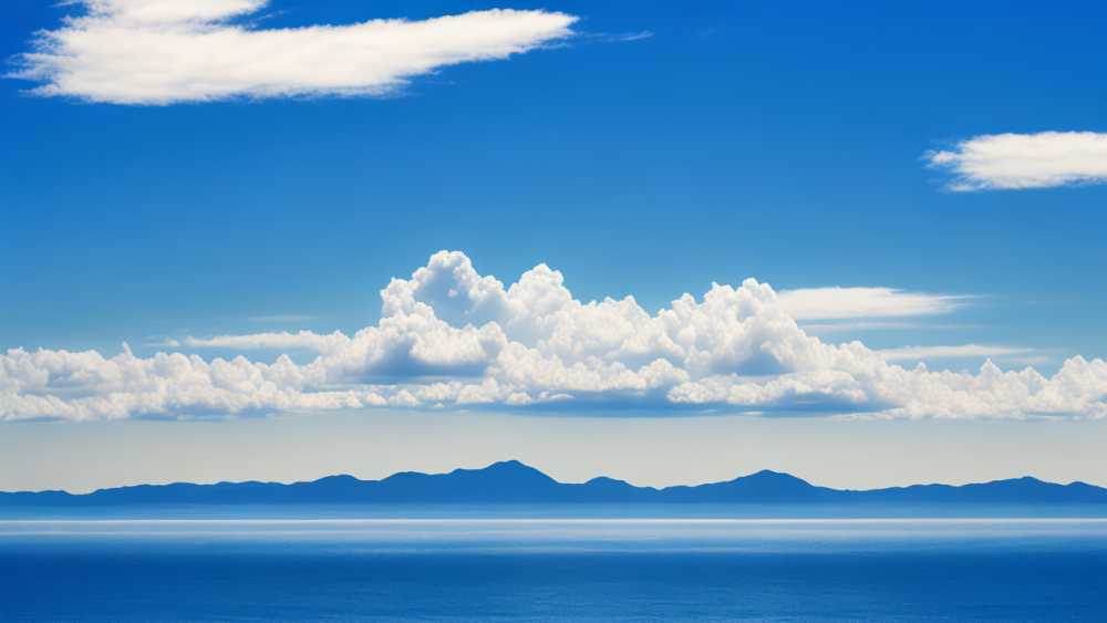 蓝色大海美景