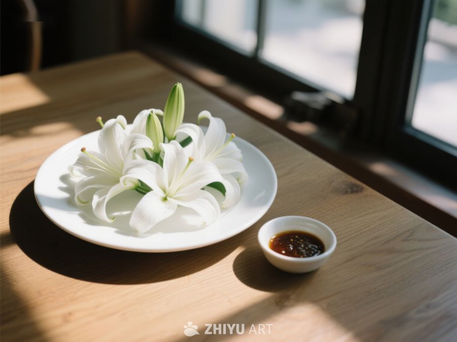 窗边白花与小碟 129