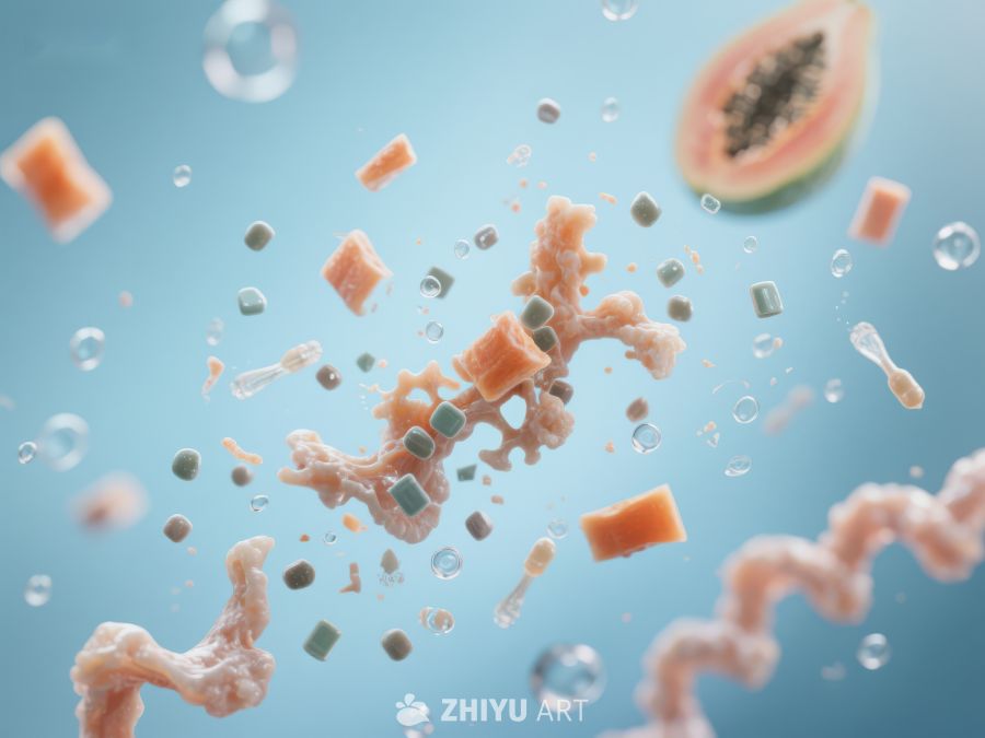 食材碰撞瞬间，色彩与质感的交织 530