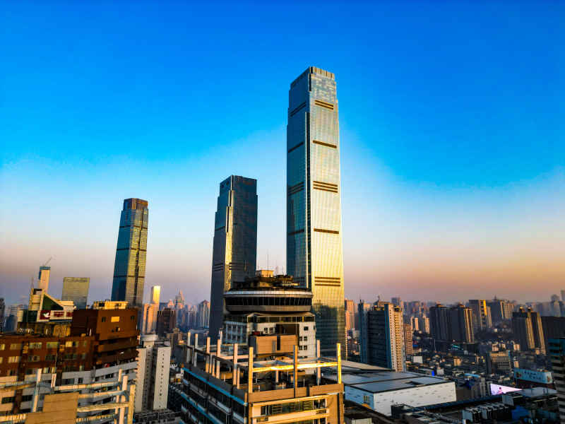 长沙国金中心IFS航拍摄影图