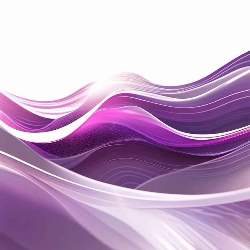 紫色波浪光效线条 8