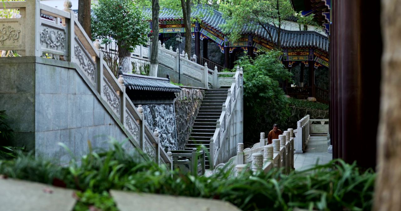 湖南长沙松柏寺古典建筑之美实拍视频
