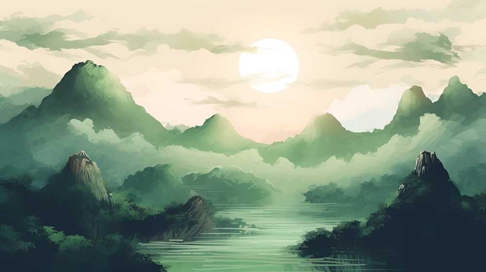 中国风山水画1