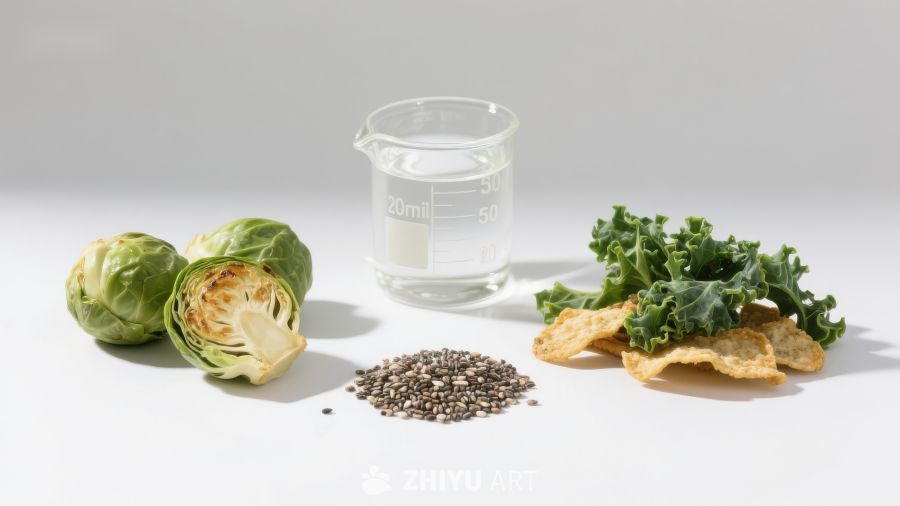 健康食材与测量杯的组合展示