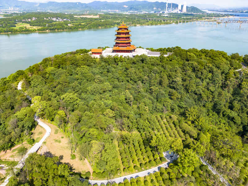 江西吉安神岗山航拍摄影图 