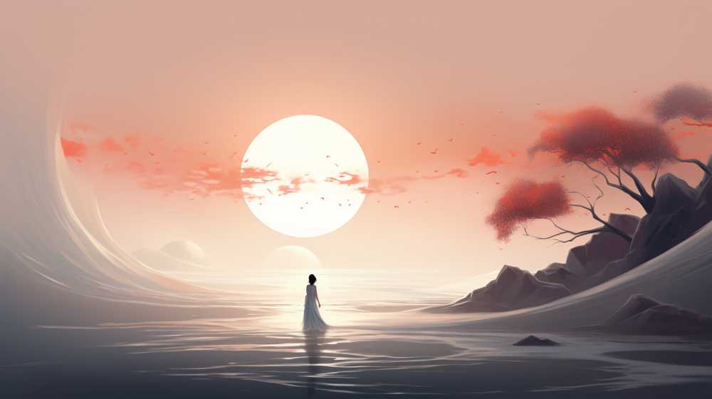 浅色唯美背景艺术图