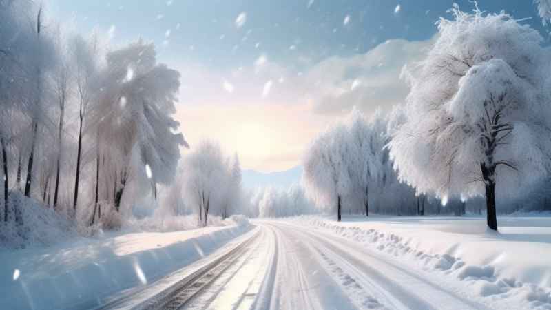 美丽冬季雪景 3