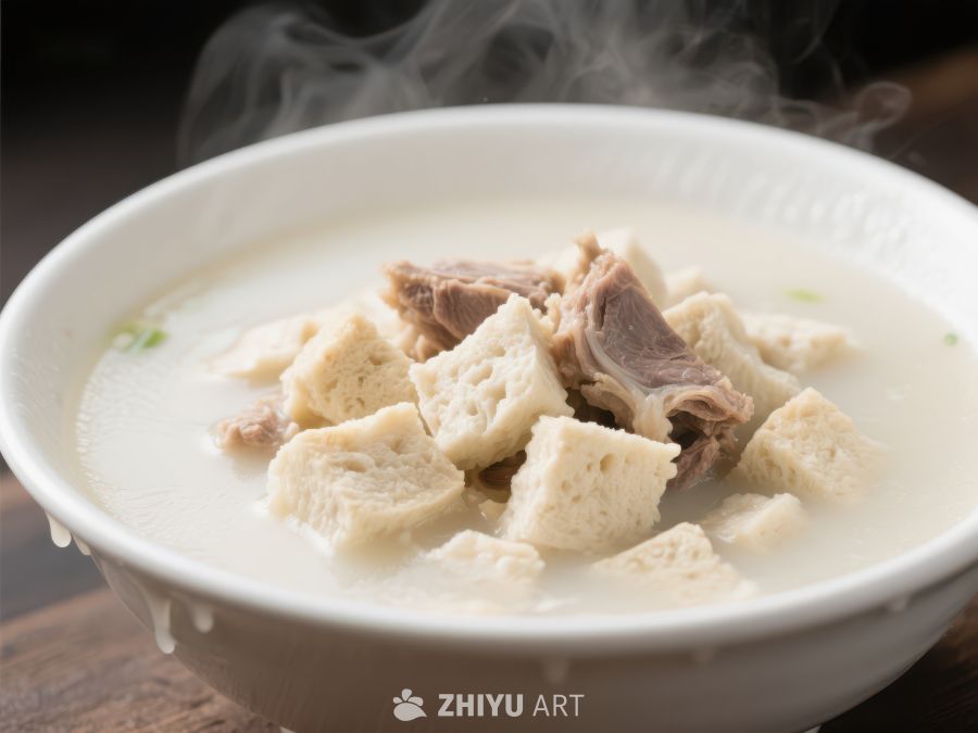 热气腾腾的豆腐排骨汤 881