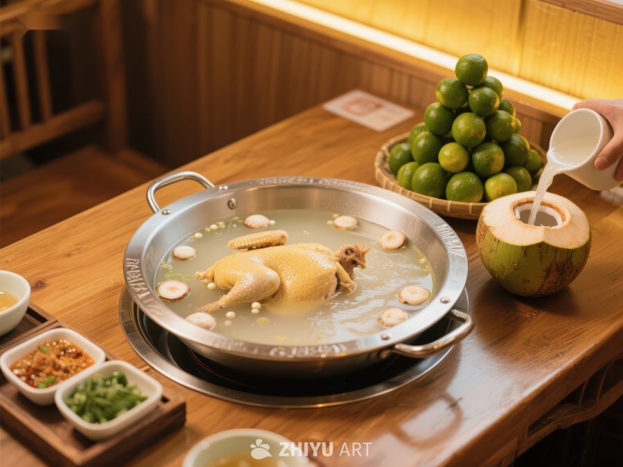 椰子鸡汤锅，清新美味 826