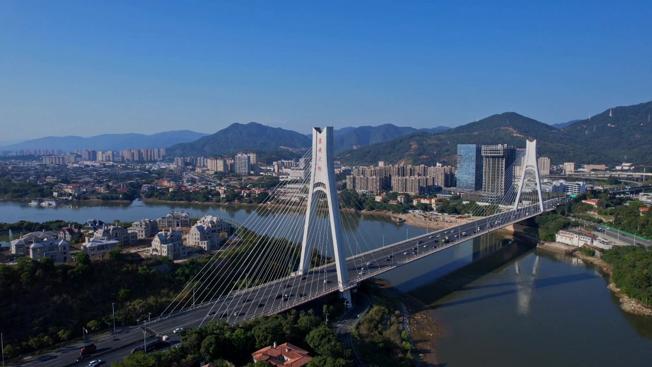 航拍福州淮安大桥景观 5