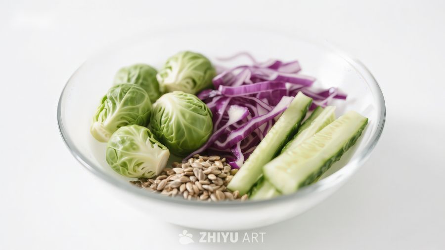 新鲜蔬菜沙拉食材组合