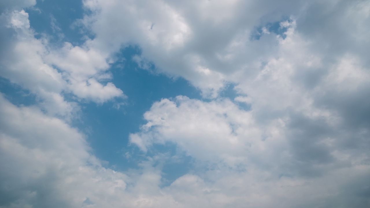 蓝天白云天空乌云天气象风云变幻