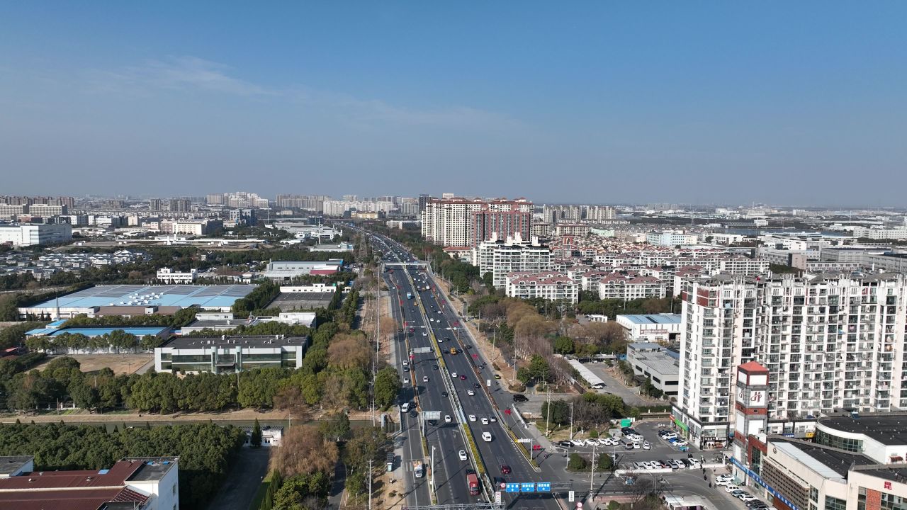 4K航拍城市建筑交通道路风光大景 9