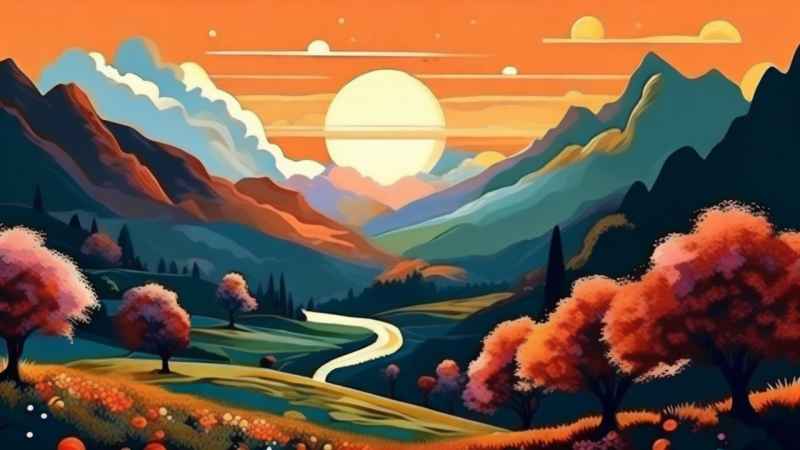 人惊叹的山水画插画 20