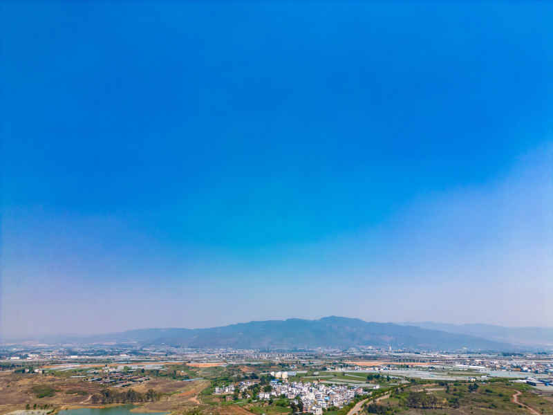 云南红河弥勒东方韵景区航拍 