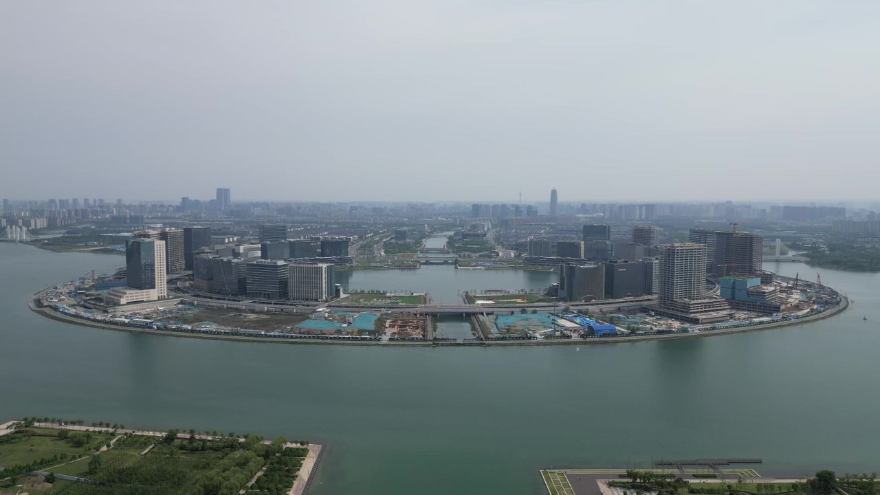 河南郑州城市风光航拍
