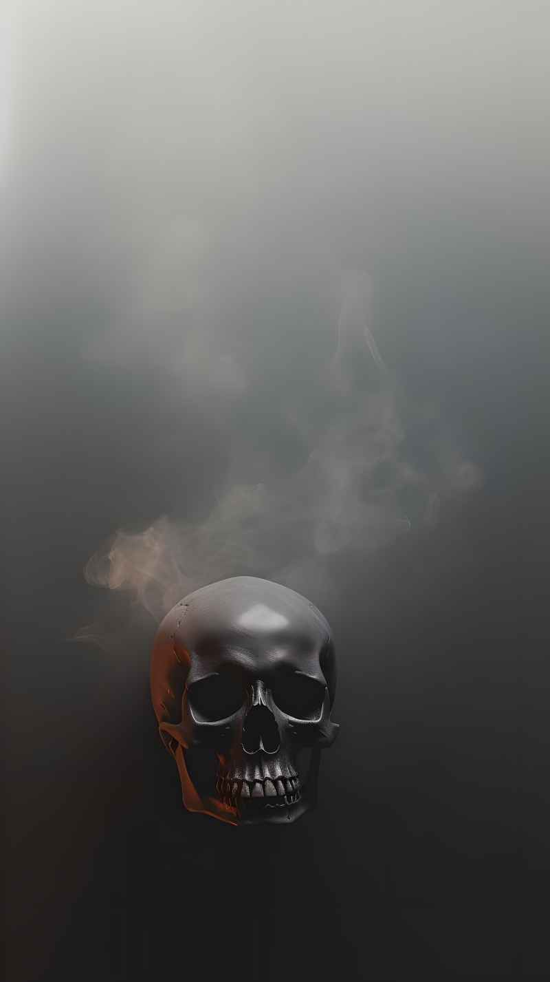 骷髅烟熏背景 76
