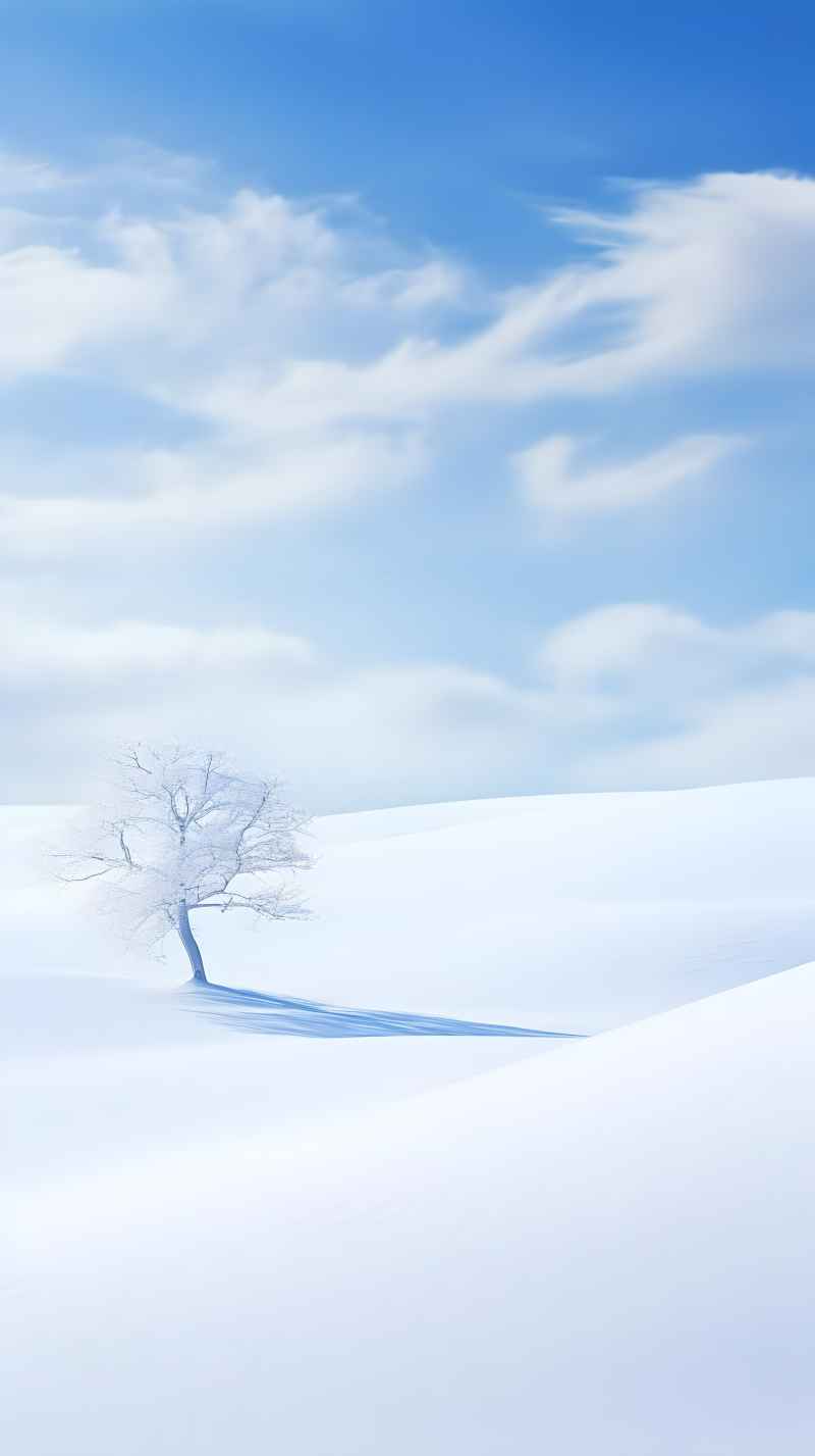 冬季冬天雪景唯美背景 36