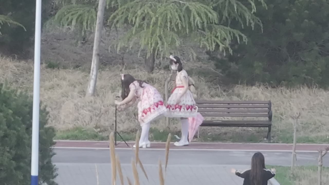 公园里的舞蹈表演