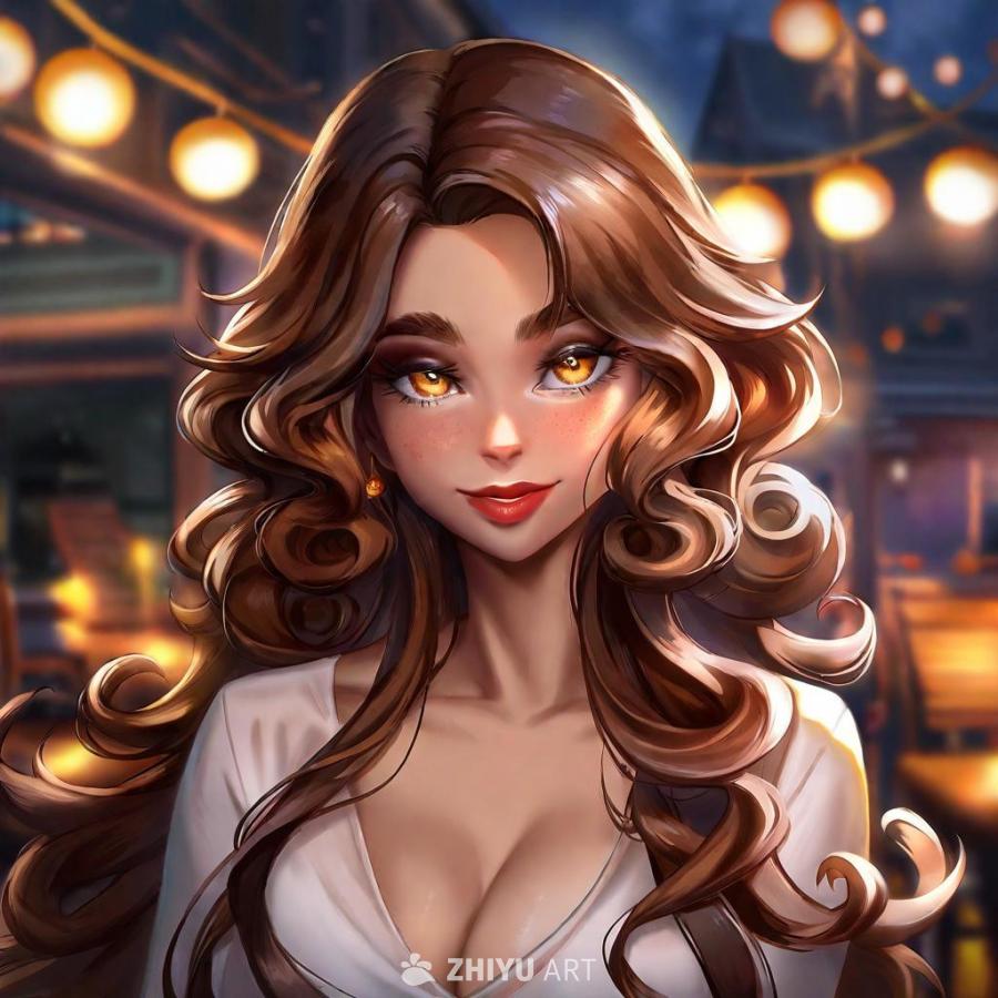 一位棕色皮肤、琥珀色眼珠、卷发的女性正在说话。她穿