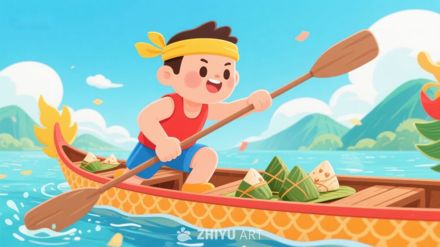 划龙舟的男孩 183