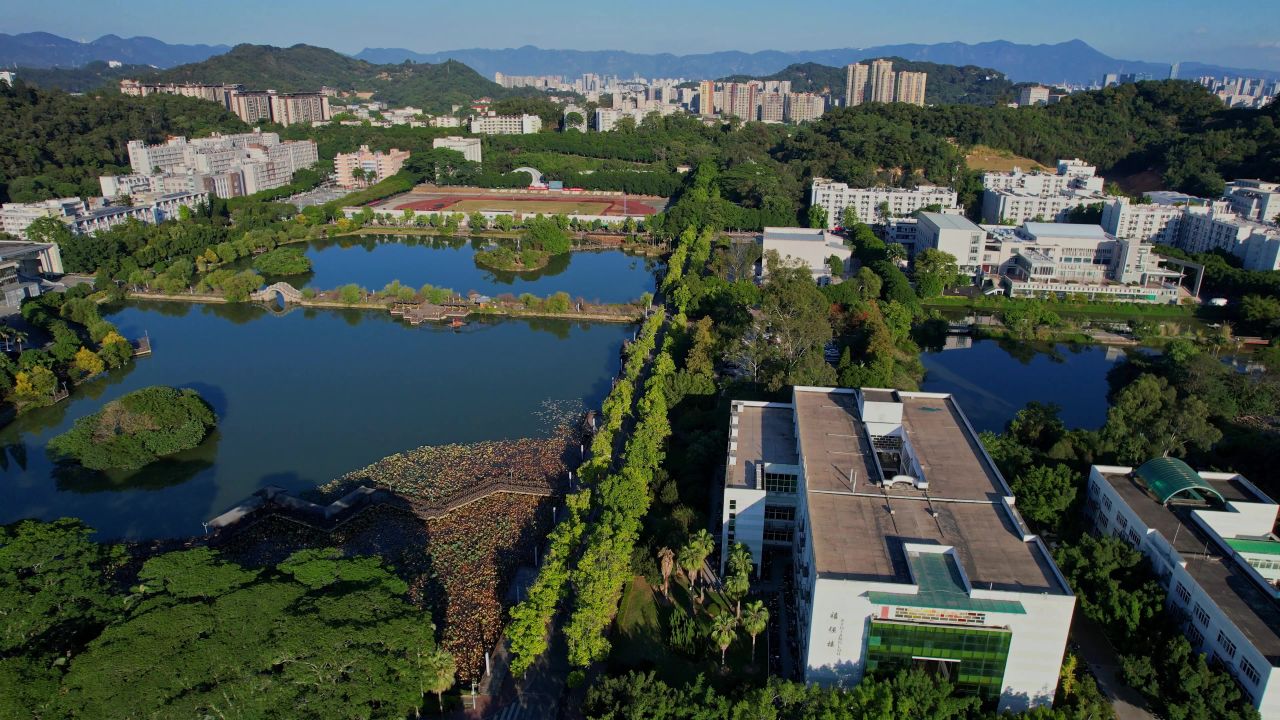 航拍福建农林大学景观