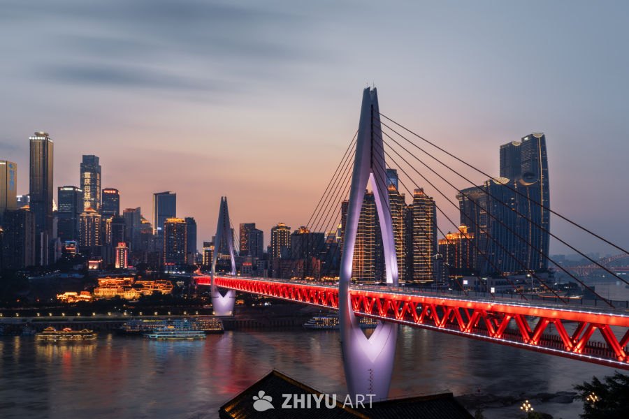 重庆的东水门长江大桥