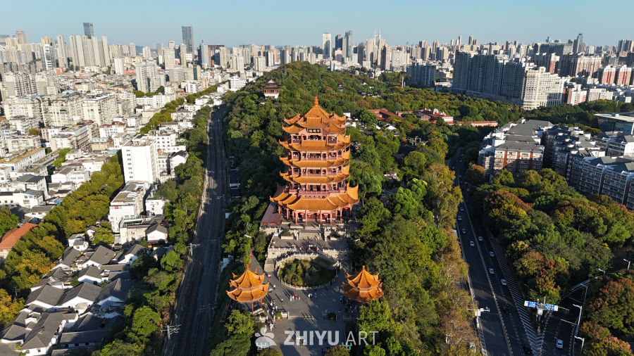 武汉江滩美景黄鹤楼 3