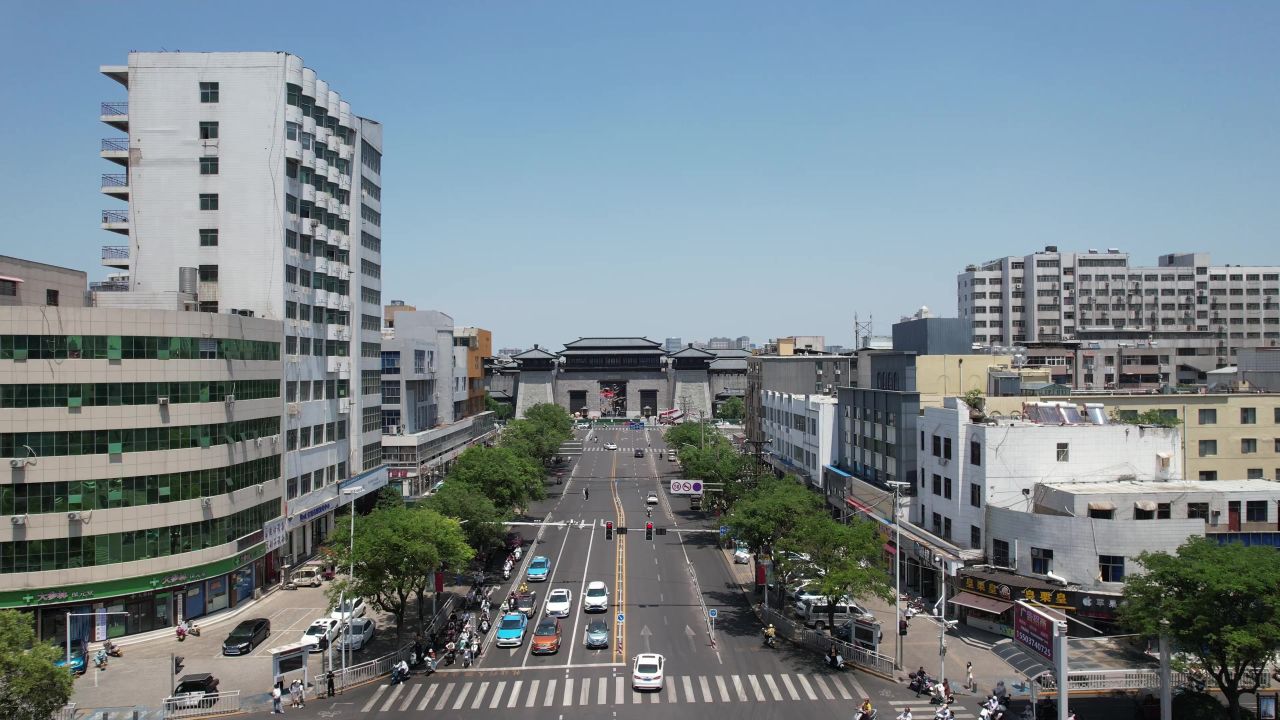 河南许昌曹魏古城航拍