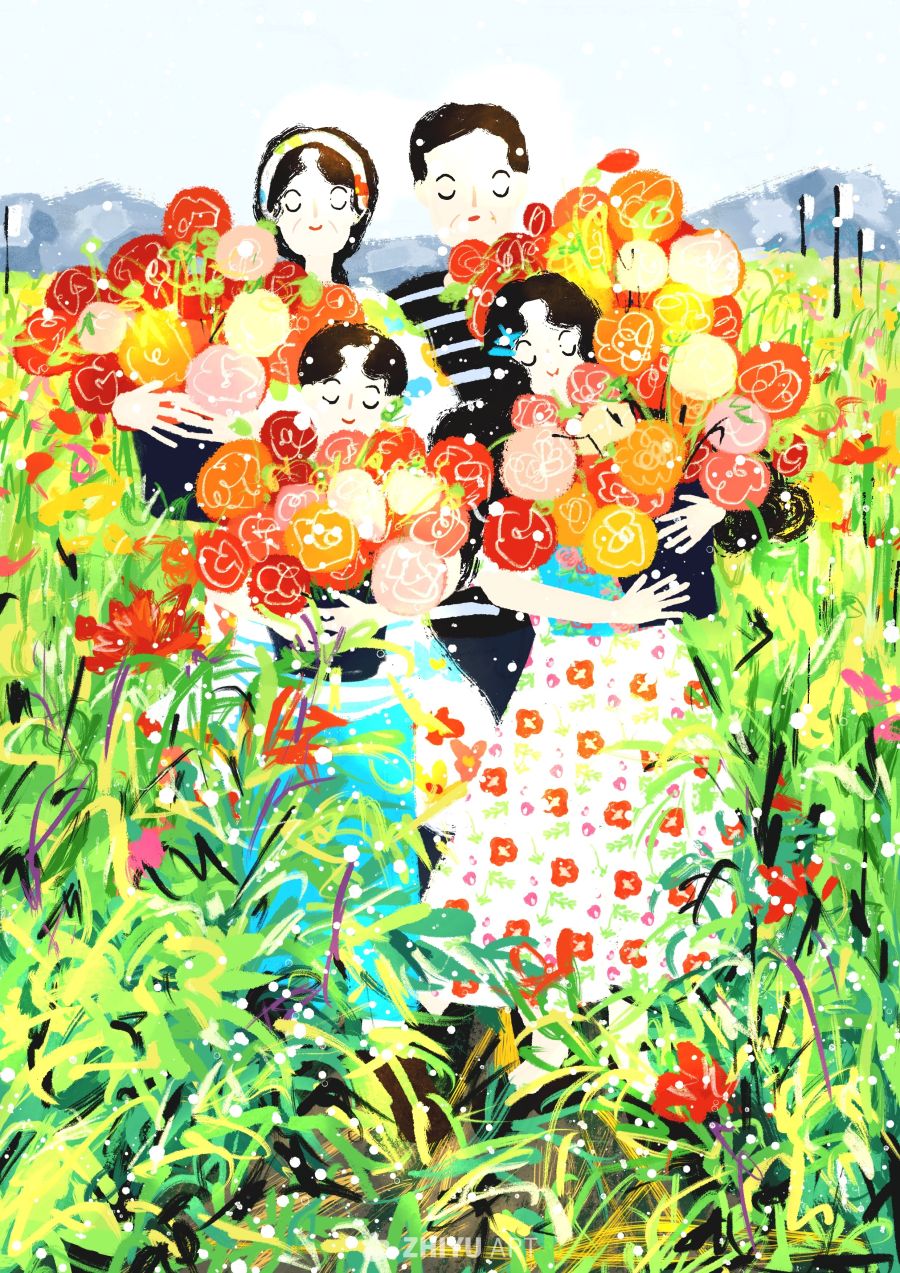 原创治愈插画作品素材四季节气节日自然 85