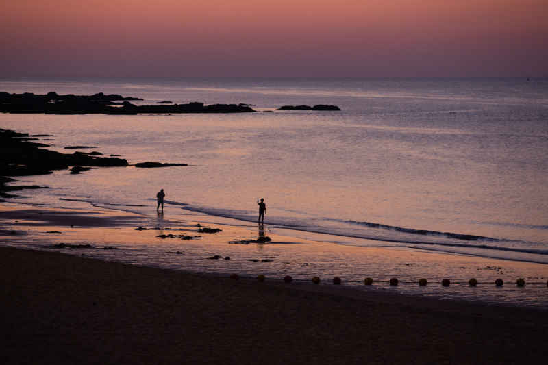 威海海水浴场日落 7