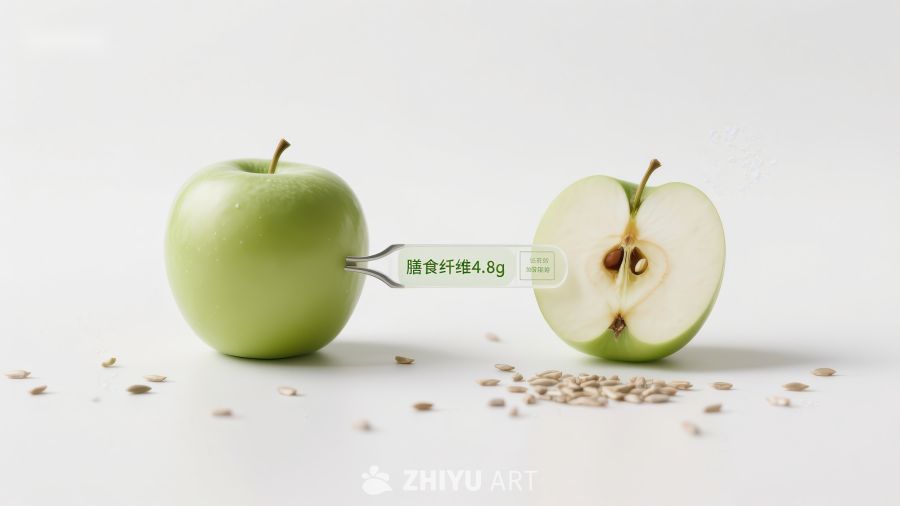苹果与膳食纤维含量展示