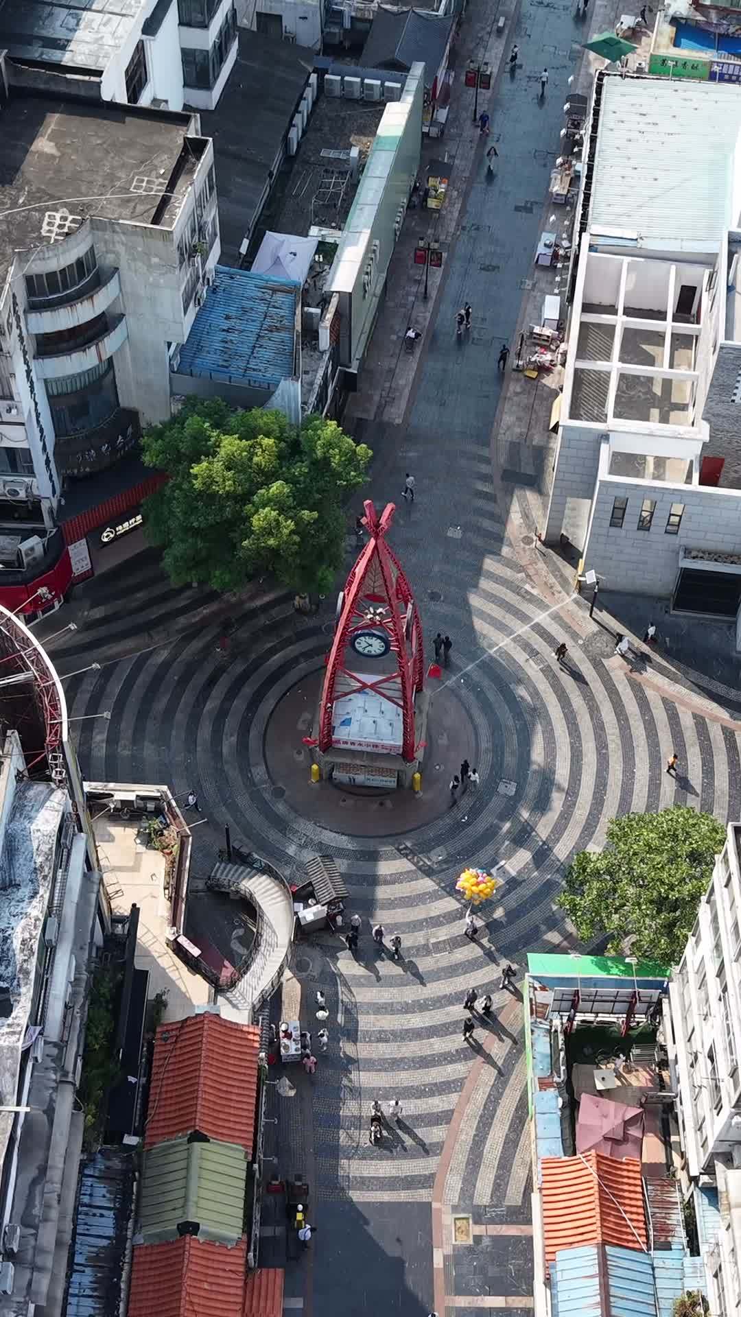 城市中心的繁忙景象