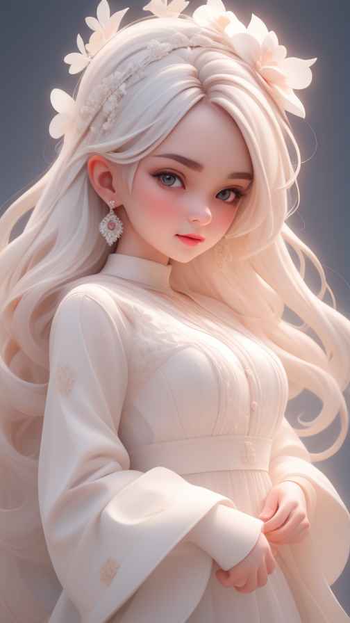 粉色女孩治愈系
