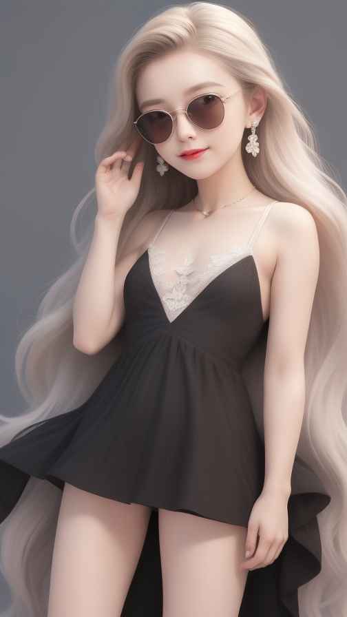 酷酷的白色衣服人像