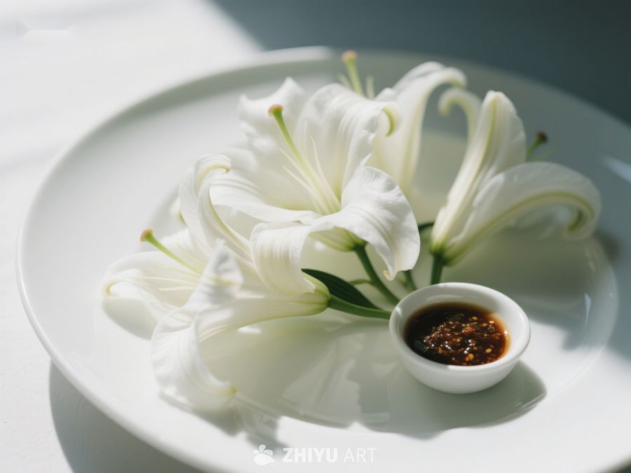 白百合与酱碟的静谧组合 1