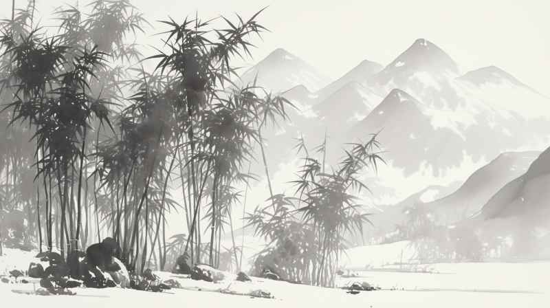 中国风水墨画水墨山水 3