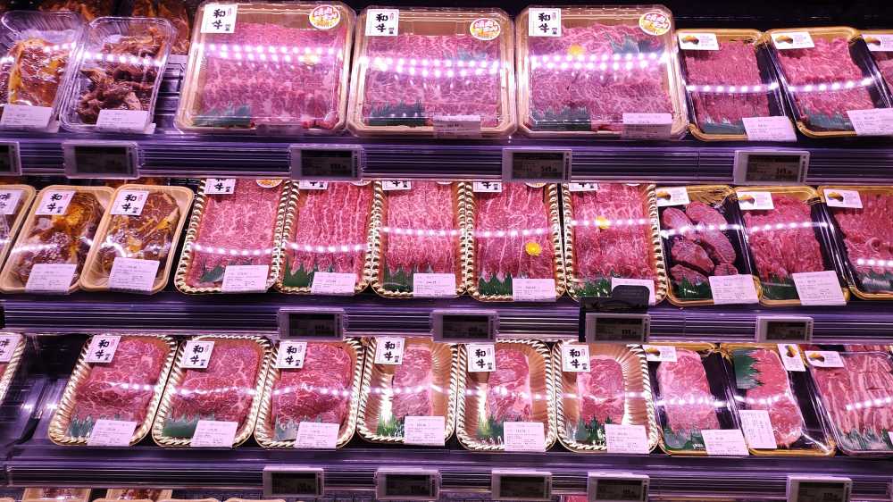 货架上的肉