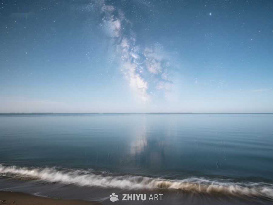 星空下的宁静海滩 202