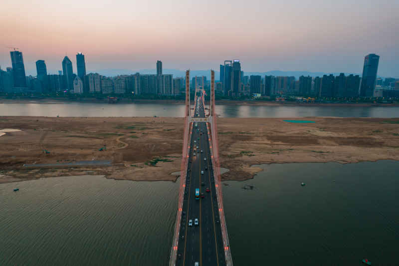 航拍 江西 南昌 八一大桥