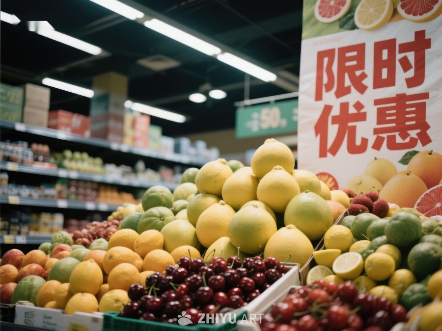 超市水果促销展示 103