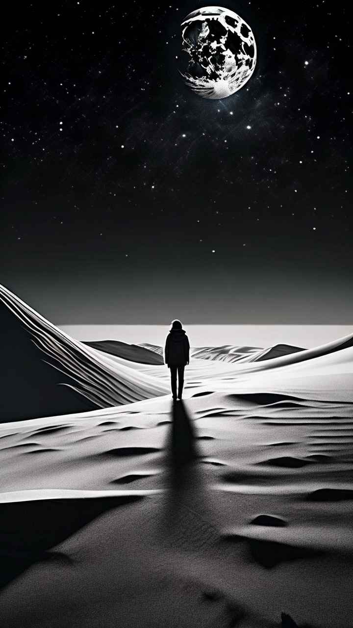 仙境广角冬日沙漠插画雪景 9