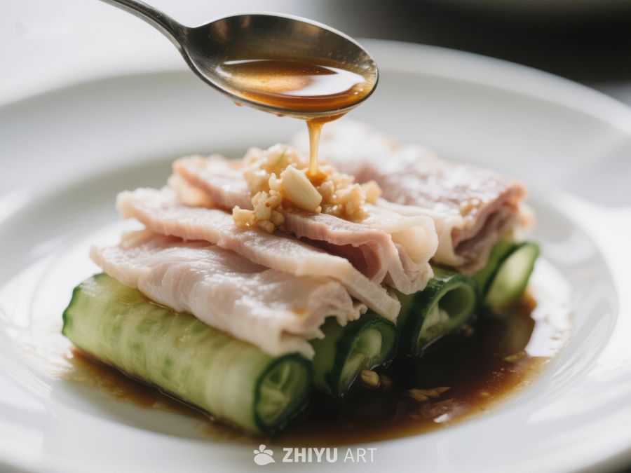 蒜泥白肉配黄瓜卷 1439